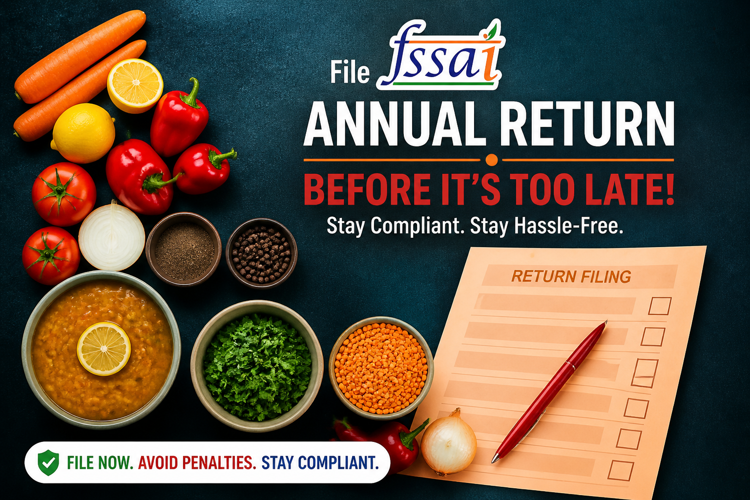 Fssai Annual Return Filing Banner